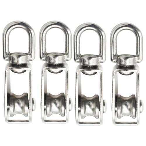 Poulie simple M20 inox anti-blocage de câble pour grue et levage fluide