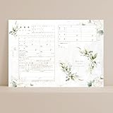 ＜高級上質紙＞役所提出用 婚姻届３枚セット★クリアファイル無料プレゼント★ガーデンリーフ 花柄 春夏秋冬 オシャレで可愛い 綺麗 シンプル プロポーズ 婚約指輪 婚約記念日 (6)