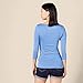 Amazon Essentials Women's Slim-Fit 3/4 Sleeve Boat Neck T-Shirt, Blue, Medium