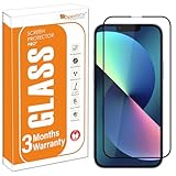 OpenTech® Military-Grade Premium Tempered Glass Screen Protector for iPhone 13/13 Pro / 14 / 16e with Edge to Edge Coverage - Case Friendly, Anti-scratch and Bubble free installation kit