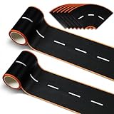 Yuanan 2 Rollen Straße Washi Tape,Straßen Klebeband für Spielzeugautos,Selbstklebend Straßenband,Road Tape Autobahn Klebestraße,für Spielzeugautos,Fahrzeugbausätze,Spielzimmer