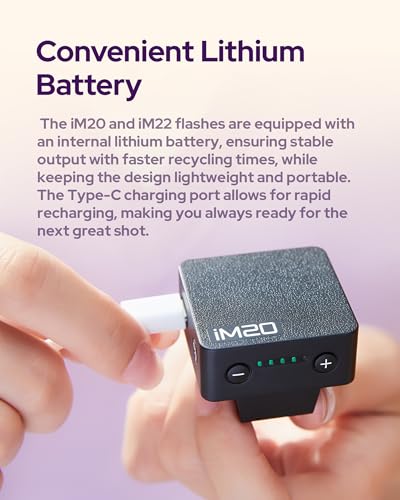 Flash Godox iM20 iFlash con batería de litio de carga rápida tipo C 4