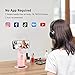 camrola Auto Face Tracking Phone Holder, No App Required, 360° Rotation Face Body Phone Tracking Tripod Smart Shooting Camera Mount for Live Vlog Streaming Video, Rechargeable Battery-Pink