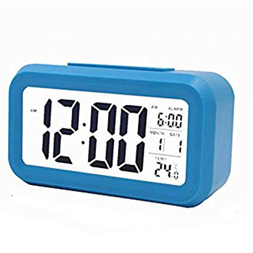 Reloj retroiluminación digital con formato electrónico y aviso térmico