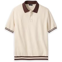 Paul Fredrick Men's Cotton Three Button Polo