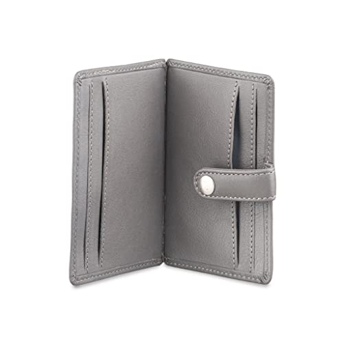 Image of BROWN BEAR Premium Branded Men's Pure German Nappa Leather, RFID ATM Card Holder (Grey)
