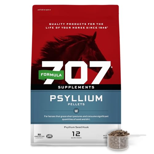 Formula 707 Psyllium Pellets Equine Supplement (3lb Bag - 12 Day Supply)