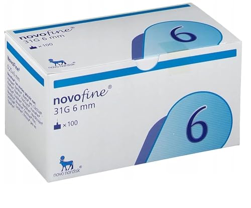 Novofine 6 mm x 31 g, 100 unidades Novo nordisk by Novofine