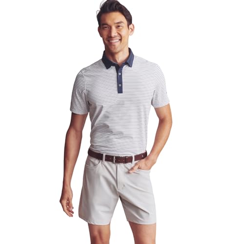 Rhone Men's Golf Sport Polo - Breathable, Moisture Wicking, Anti-Odor, UPF50+, Machine Washable