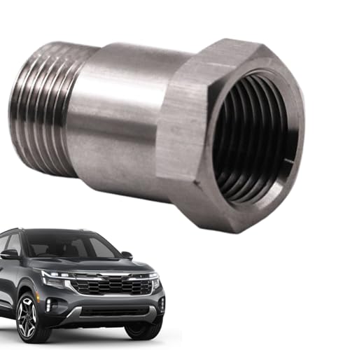 Extenseur Du Capteur D'oxygène - Adaptateur Fileté Robuste, Écrou De Connecteur Acier Robuste, Accessoire De Mise À Niveau Du Moteur De Précision, Composant D'échappement | Idéal Pour Les Perf