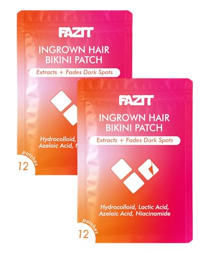 FAZIT Ingrown Hair Bikini Treatment - Hair Remover for Women's Intimate Areas - Removal Pads for Smooth, Irritation-Free Skin