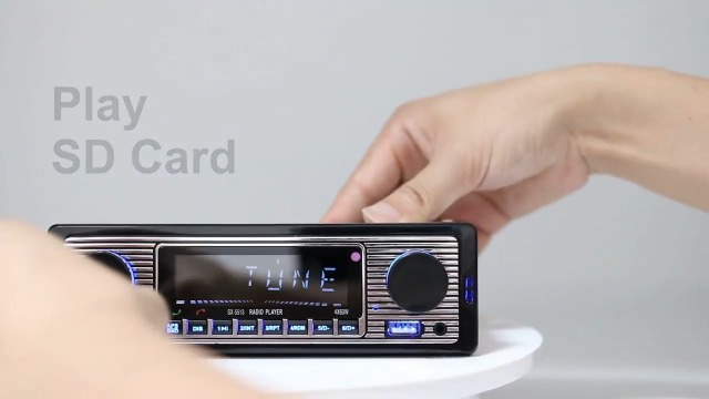 IFreGo Autoradio Bluetooth 1 DIN - Mains Libres, USB/TF/MP3/FM RDS, Charge Rapide, Télécommande Et Éclairage 7 Couleurs