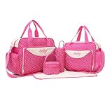 VALICLUD Borsa Mamma Multifunzione Grande Capacità, Set da 5 Pezzi Leggero, Stile Chic e Moda, per Viaggi e Spiaggia