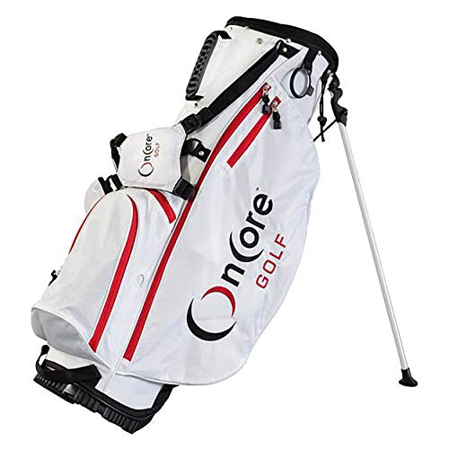 OnCore Golf 2023 Staff Stand Golf Bag - White | Tour Series