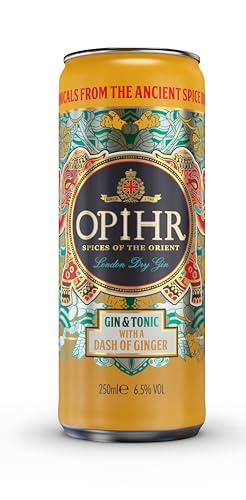 Opihr I Gin & Tonic mit Ingwer I Erfrischend fertig gemixt I 10% Vol. I 250 ml