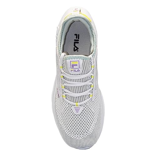 Tenis Fila Engage Feminino,Branco/Misty Blue/Limão,37