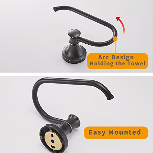 BESy Oil Rubbed Bronze Toilet Tissue Paper Holder Oil Rubbed Bronze Bathroom Accessories Toilet roll Paper Hanger Wall Mounted Rustproof