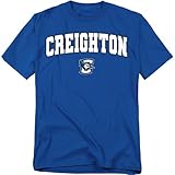 LOGOVISION Creighton University Arch Logo Unisex Adult T Shirt, Royal, Large