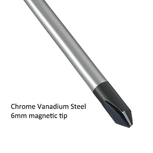 Phillips Screwdriver Qm-Stvr 12 Inches Long Screwdriver Length Shank Screwdriver Magnetic Tip Cross Head Number 2 Screwdriver #TOP1