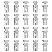 20 Stück 1/8-Zoll Schraubnippel Bremskabel Nippel Schrauben Kupplungsbrems Gaszugenden Schraubnippel Gaszug Nippel Schraubnippel Kabelstopper für Seilzug Fahrrad Go-Karts Motorräder Roller Rasenmäher