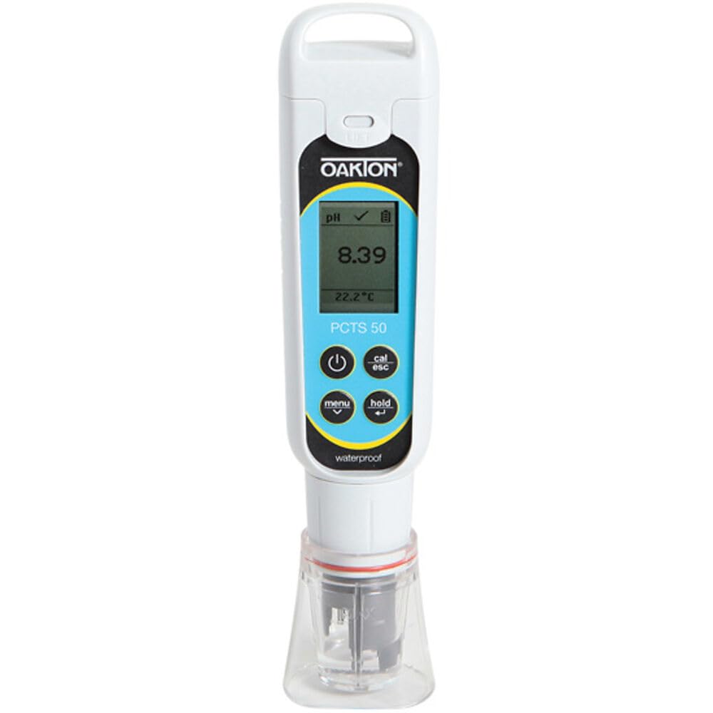 Cole-Parmer - Testeur de pH, conductivité, salinité et TDS de poche étanche Oakton PCTSTestr 50 - Commercial et scientifique - Écran LCD, 0 °C à 60 °C / 32 °F à 140 °F