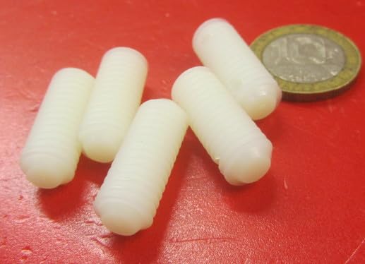 Natural Nylon 6/6 Fully Threaded Rod RH 3/8