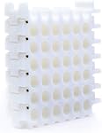 10GTEK 25-Hole Dresser de câble, Bundler et outil d'organisation pour le centre de données, les salles de serveurs et la machine de gestion des fils et organisateur (5 Trous x 5 Lignes blanches)