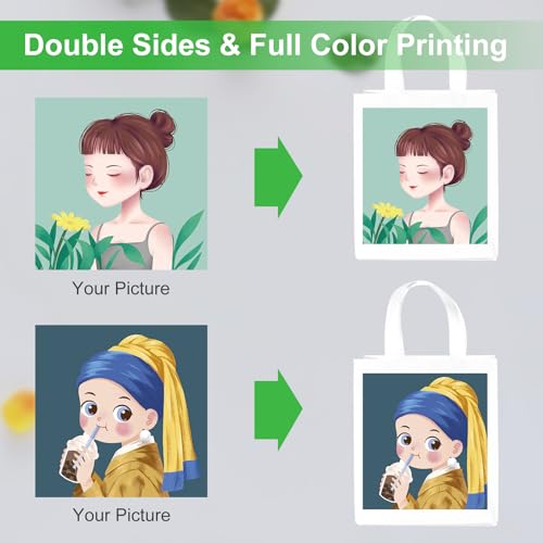 ECOEXTRA Custom Tote Bags 100 pcs