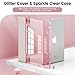 INFILAND for iPad 9th Generation 2021/ iPad 8th Generation 2020/ iPad 7th Generation 2019 Case 10.2 inch, Glitter Cover with Clear Back, Pencil Holder for Kids Girls, Rose Pink