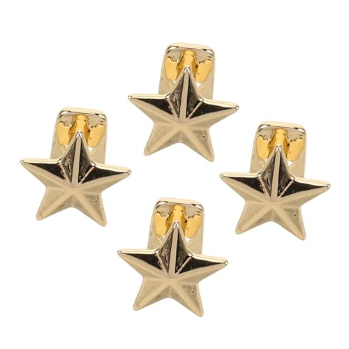 Generico 4 Pezzi di Tappi per Denti A Stella A Cinque Punte Hip-Hop con Design A Stella Tappo per Denti A Stella per Feste Facile da Indossare Tappo per Denti A Stella Tappo per Denti