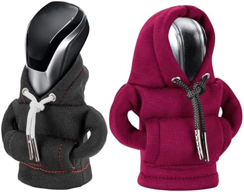 Gear Shift Hoodie Cover, Universal Shift Knob Hoodie, Mini Hoodie for Car Shifter, Automotive Interior Cute Gadgets, Car Accessories and Decorations