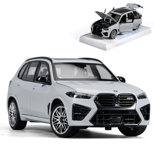 UNKUK 1 24 Diecast Cars Compatible with BMW X5 M Off-Road SUV Toy Car Model