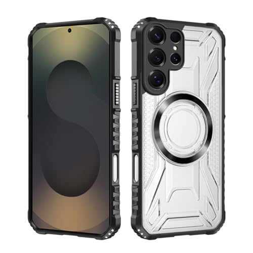 for Galaxy A16 �p �P�[�X MagSafe�Ή� �N���A �\�t�gTPU+PC�o�b�N�v���[�g 2 in 1�J�o�[ ���������� �ϏՌ� ������� ���C�����X�[�d�Ή� �T���X�� �M�����N�V�[ A16 �X�}�z�P�[�X �}�O�Z�[�t�Ή� �ԍڃz���_�[�Ή� ��