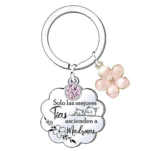 MNBVBV Presente porta-chaves adrina porta-chaves melhor madrinha presente porta-chaves madrinha personalizado presentes de aniversário madrinha presente batizado presente do dia da mãe, Natal, 3