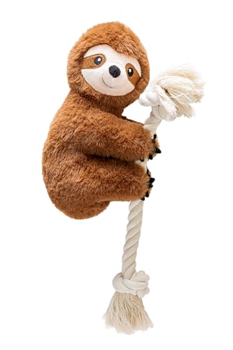 Karlie Kletter Faultier, Hundespielzeug, Plüsch, Braun, 40x18 cm