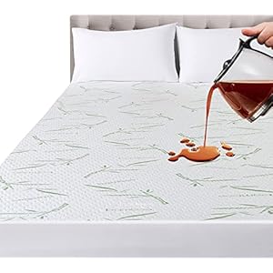 Utopia Bedding Waterdichte Bamboe Matrasbeschermer 140 x 200 x 30 cm, Premium Matrashoes, Ademend, Fitted Style, Rondom…