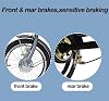 LSQXSS Elderly tricycle for exercising and traveling,large sponge seat with backrest,cruiser trike for senior and adult,front and rear brakes,3 wheels bicycles with spoke hub wheels #5
