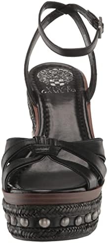 Vince Camuto Women's Pacci Embellished Wedge Sandal, Black, 8.5 | Image 1