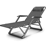 Axdwfd Sedie a sdraio Sdraio da spiaggia, Fogli pieghevole persone Casa Pausa pranzo sedia for adulti Semplice Lounge multifunzione Office Chair brandina portatile con massaggio Corrimano