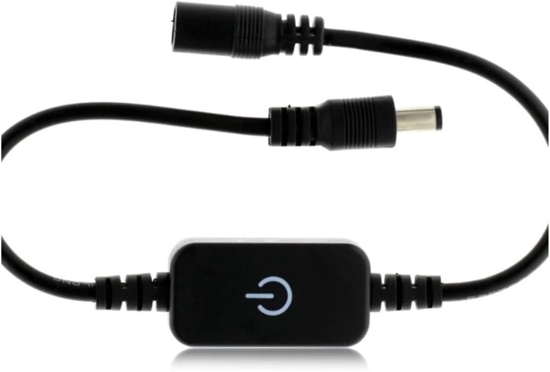 LED single color DC12 volt low voltage 2835 light bar 5050 low voltage light with dimming touch switch(Black)