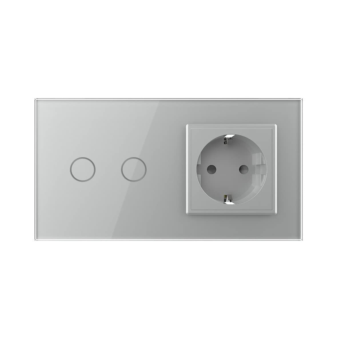 Presa A Muro Per Interni LIVOLO VL-C7C1EU-15 - Colore Grigio, 16A/250V, Design Moderno