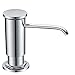 Chrome Sink Soap Dispenser with Lead Free ABS Plastic Pump, Delle Rosa PET Bottle and Brass Sprayer Soap Pump