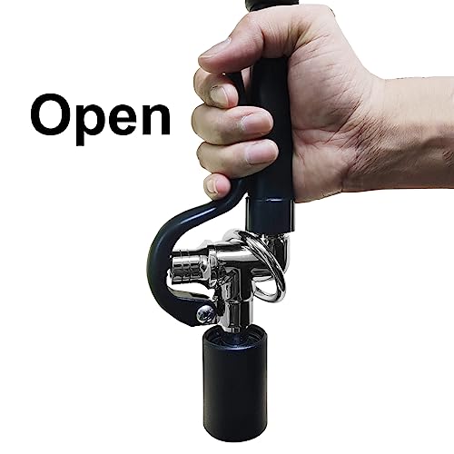 Junejour Pre-Rinse Spray Valve Head, Kitchen Sink Faucet Grip Assembly For Commercial Kitchen, High Pressure Dish Sprayer Nozzle With Handles, Wall Mount Pull Down Center Pre-Rinse Faucet (Black) #TOP5