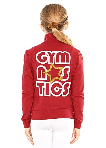 Image of STRETCH IS COMFORT Glitter | Gymnastics| Jacket Mock Neck | Youth Size 4-16