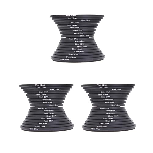Adaptateurs pour objectif bloqué ? Ajustez vos diamètres 37 à 82 mm avec ces 18 bagues reflex