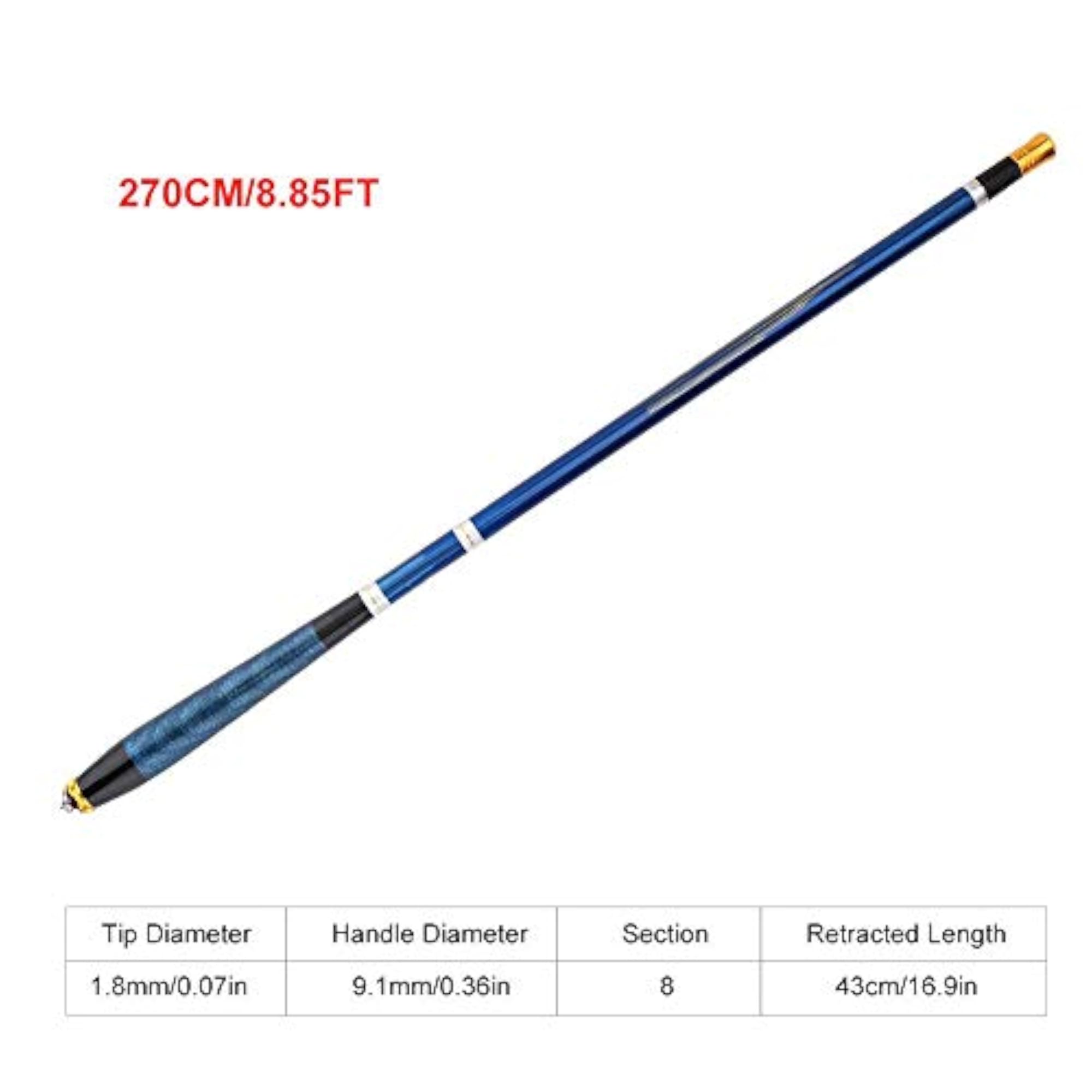 Ultralight Mini Portable Carbon Fishing Rod