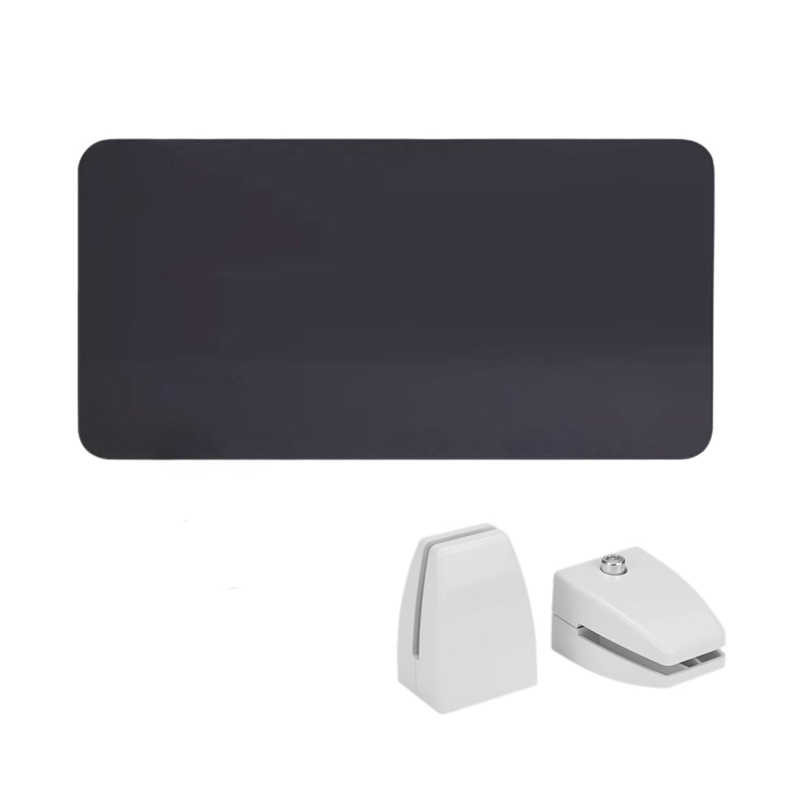 Panneau Acoustique de confidentialité pour Bureau, séparateur de Bureau insonorisé, Plusieurs Tailles et Couleurs (Noir, 50 x 30 cm) - Idéal pour Le Bureau à Domicile et Les espaces de trava