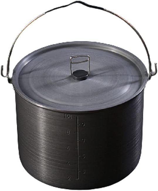 YYDS Outdoor Camping Camping Cookware Lightweight Pot for Backpacking Camping Cookware Team and Family Campfire Camping Cooker Outdoors Kitchen Adventures Picnics (Size : 6.5l)