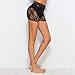UNKE Women Spandex Summer Lace Shorts Casual Hot Pants,Black,XL