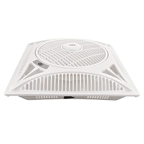 Image of ACO Decorative Cassette Ceiling fan AP1624 for Home and Office with Remote control l Rotating Grill l Anti Rust Body (White) (AP1624-R)